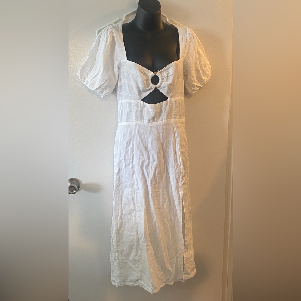 L*Space White Puff Sleeve Sundress
